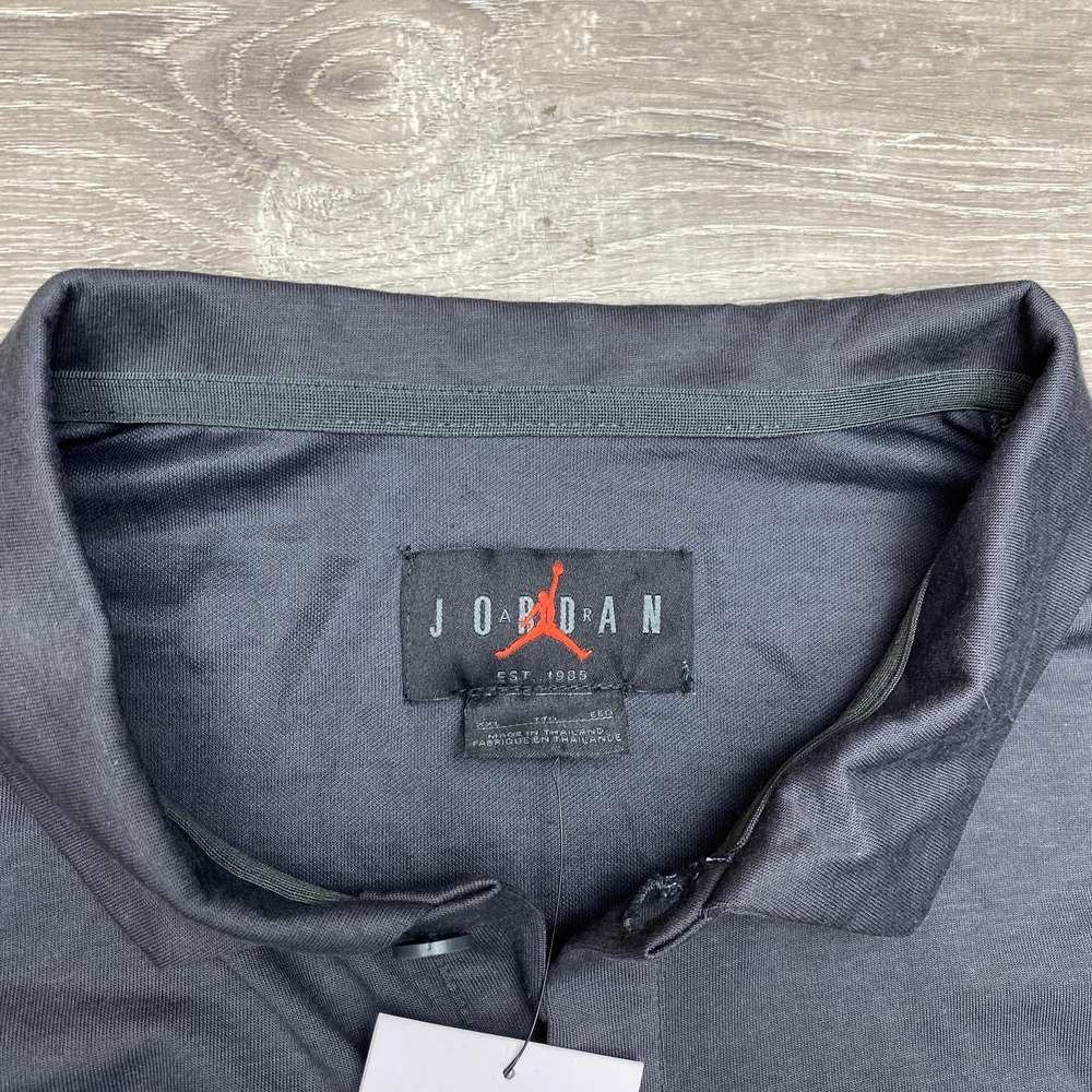 Jordan Dri-FIT Polo Shirt Mens 2XL Gray Jordan Invitational Charlotte Basketball - Picture 4 of 13